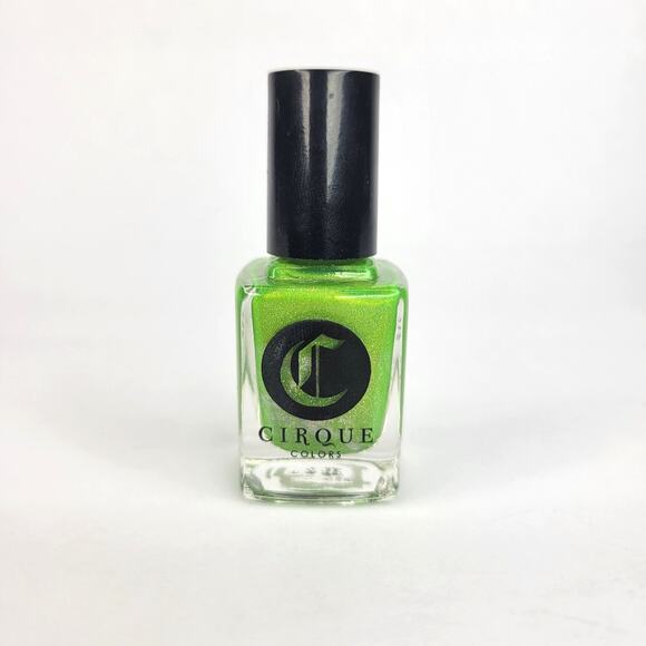 Cirque Nail Polish "Flash" NEW Green Glitter Shimmer Holo - Picture 1 of 7